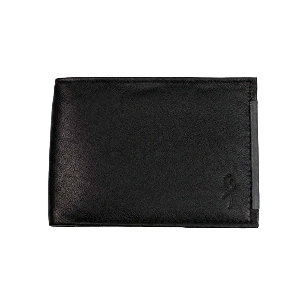 Flero Atlas wallet in black grey sheep leather