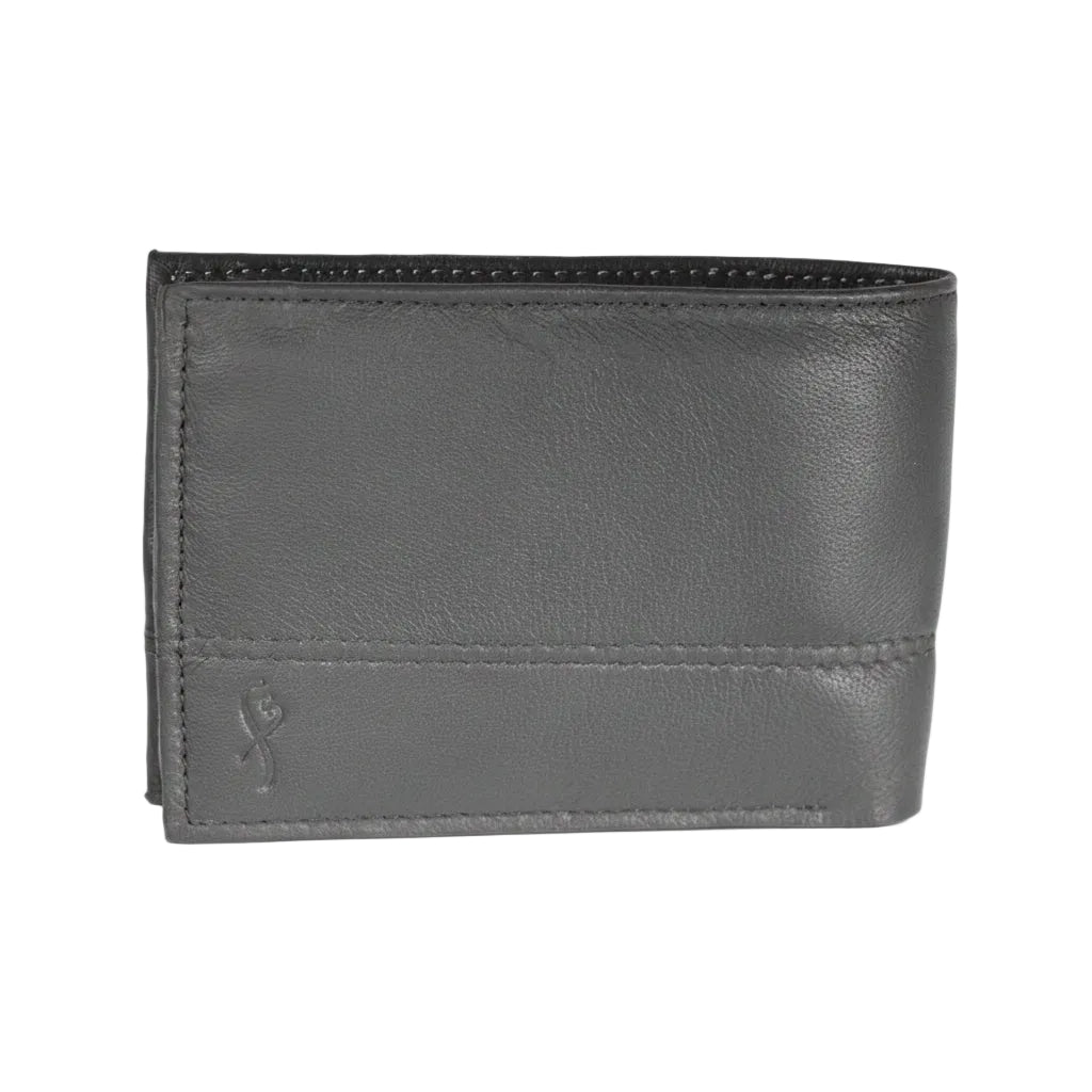 Flero The Burren wallet in grey sheep leather