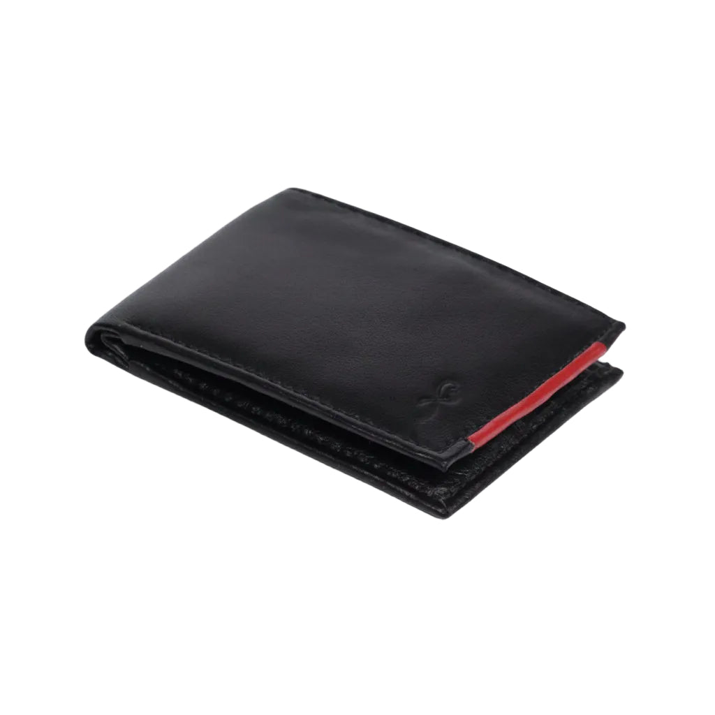 Flero Atlas wallet in black red sheep leather