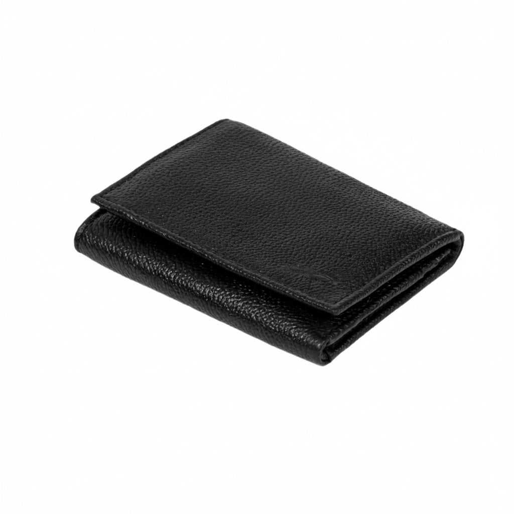 Flero Gobi wallet in mild black sheep leather