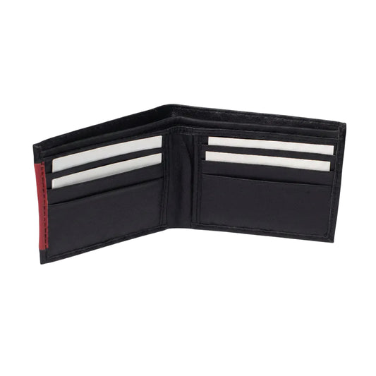 Flero Atlas wallet in black red sheep leather