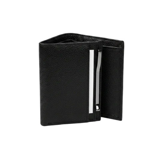 Flero Gobi wallet in mild black sheep leather