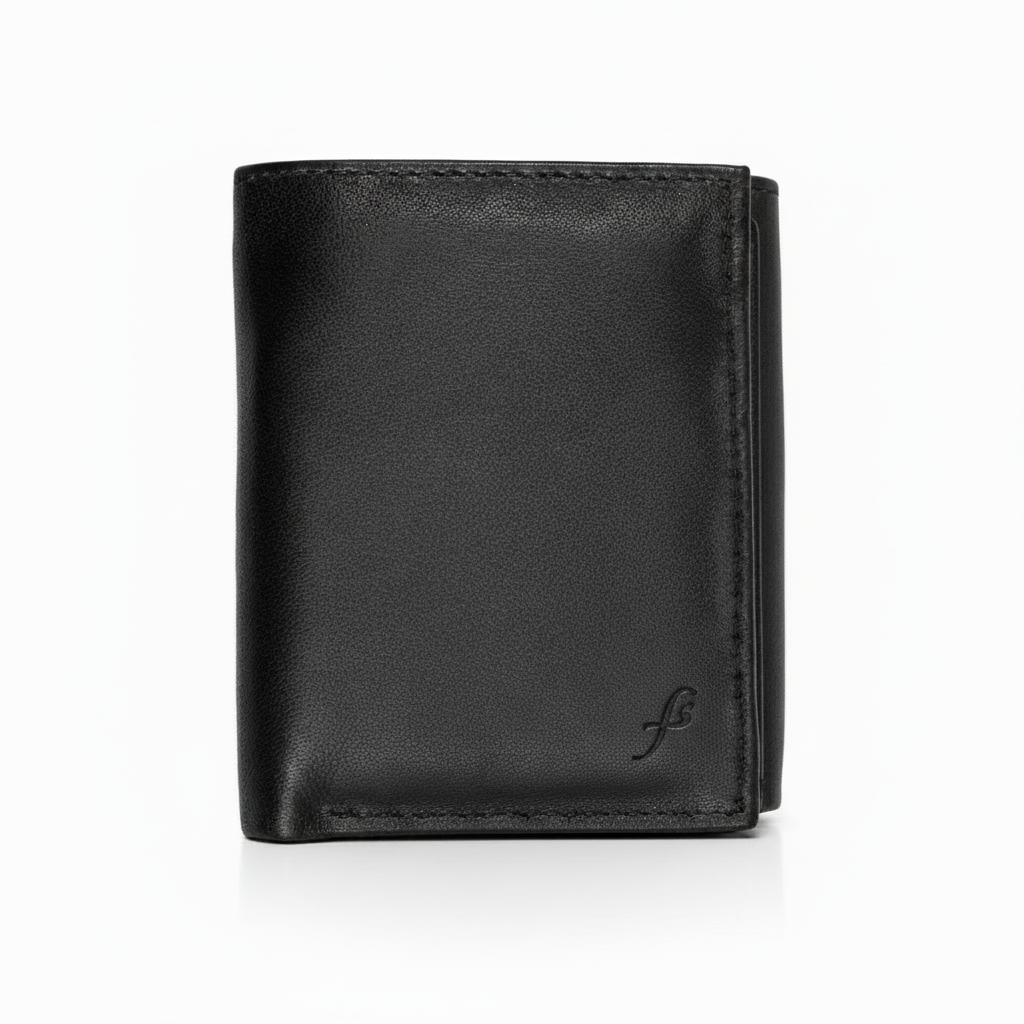 Flero Gobi wallet in black sheep leather