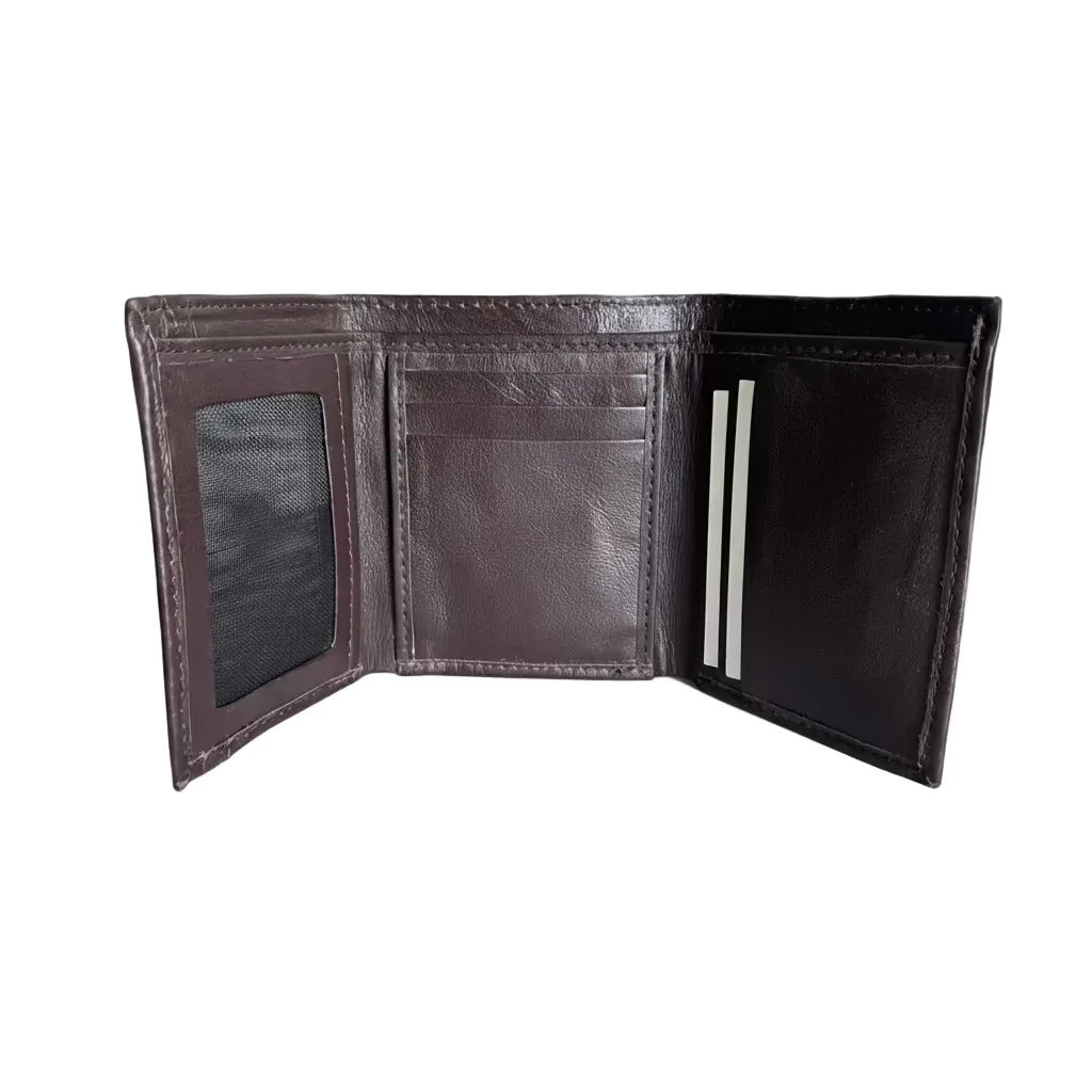 Flero Gobi wallet in brown sheep leather