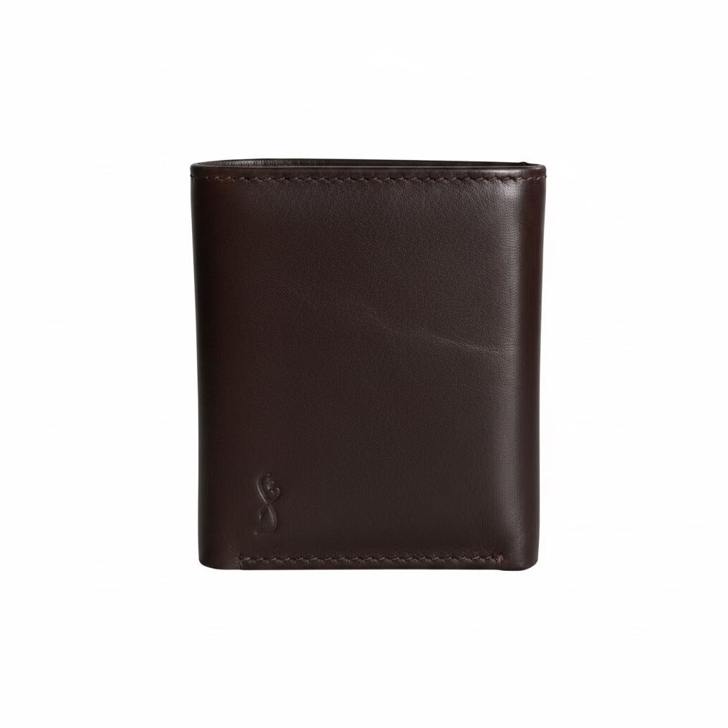 Flero Gobi wallet in brown sheep leather