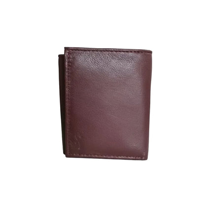 Flero Gobi wallet in maroon sheep leather