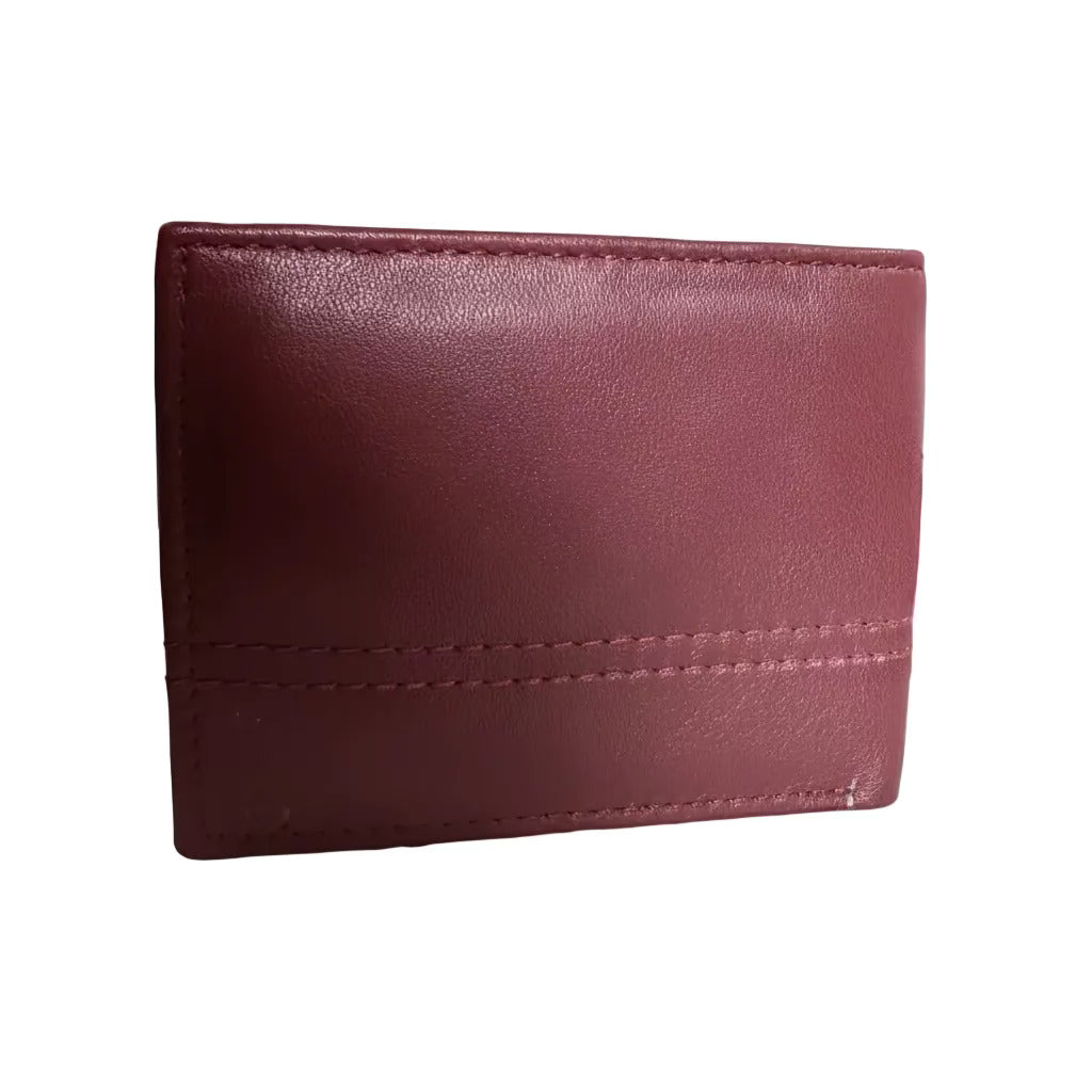 Flero The Burren wallet in maroon sheep leather