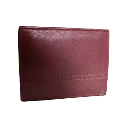 Flero The Burren wallet in maroon sheep leather