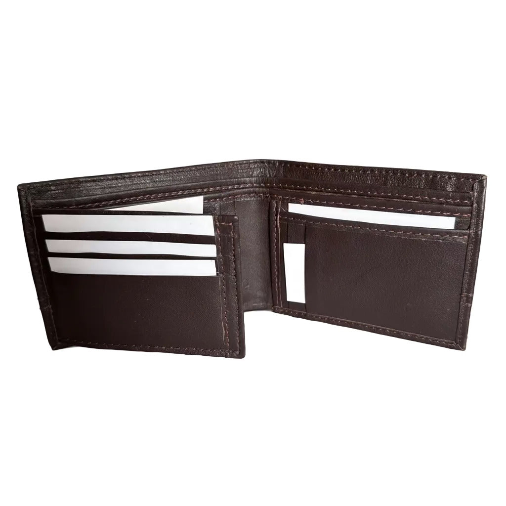 Flero The Burren wallet in dark brown sheep leather