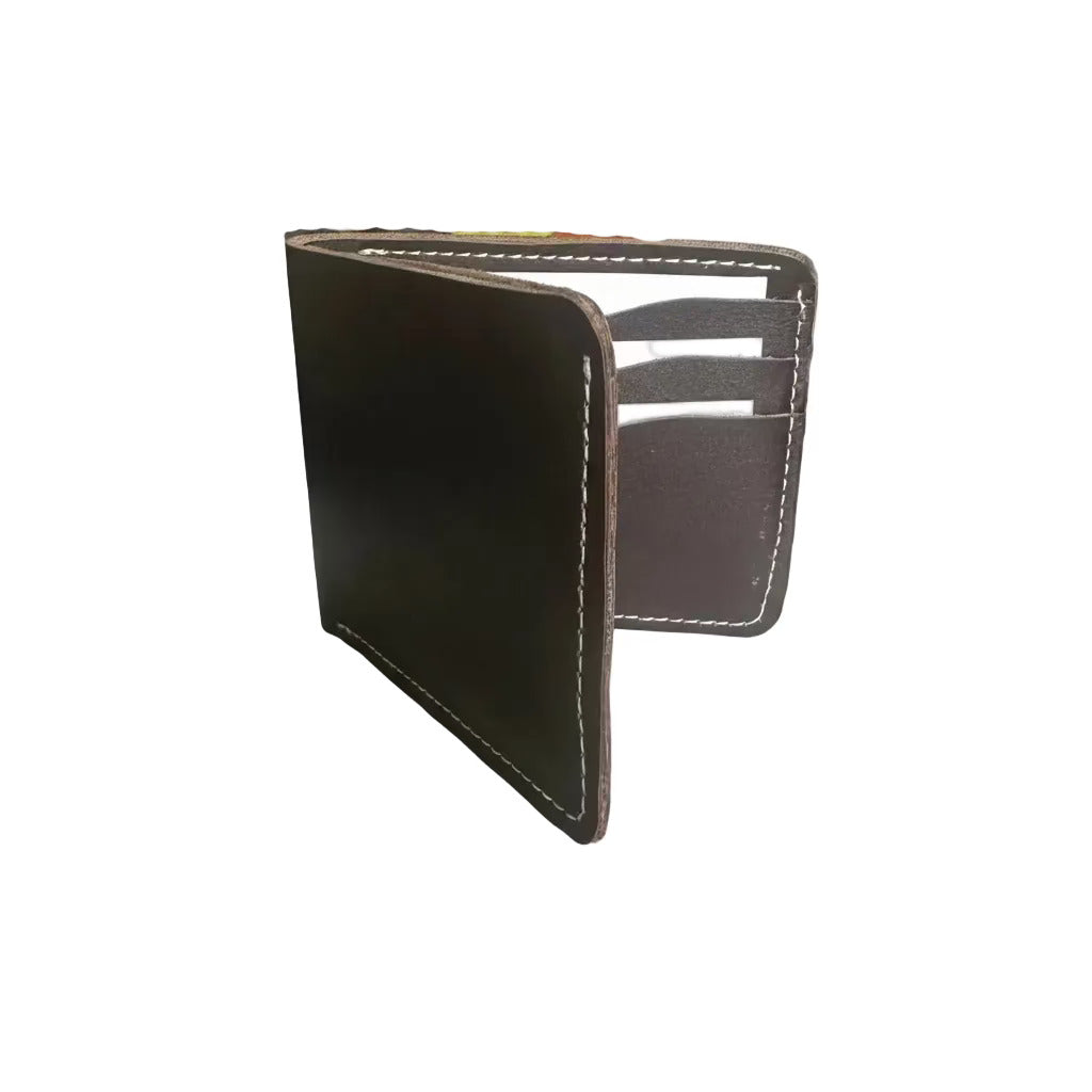 Flero Danakil wallet in dark brown cow leather