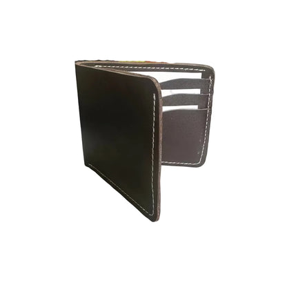Flero Danakil wallet in dark brown cow leather