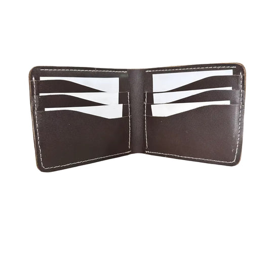 Flero Danakil wallet in dark brown cow leather
