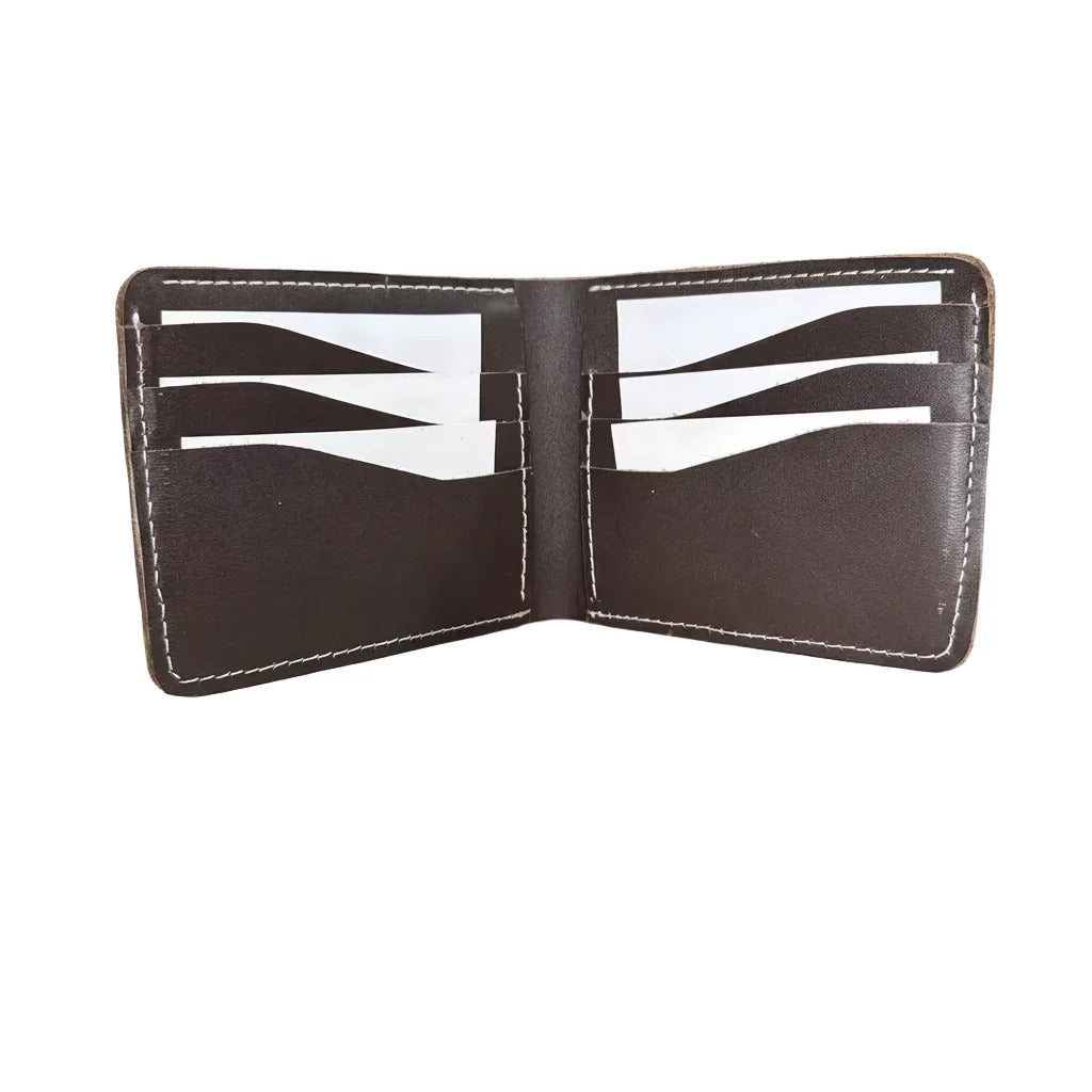 Flero Danakil wallet in dark brown cow leather